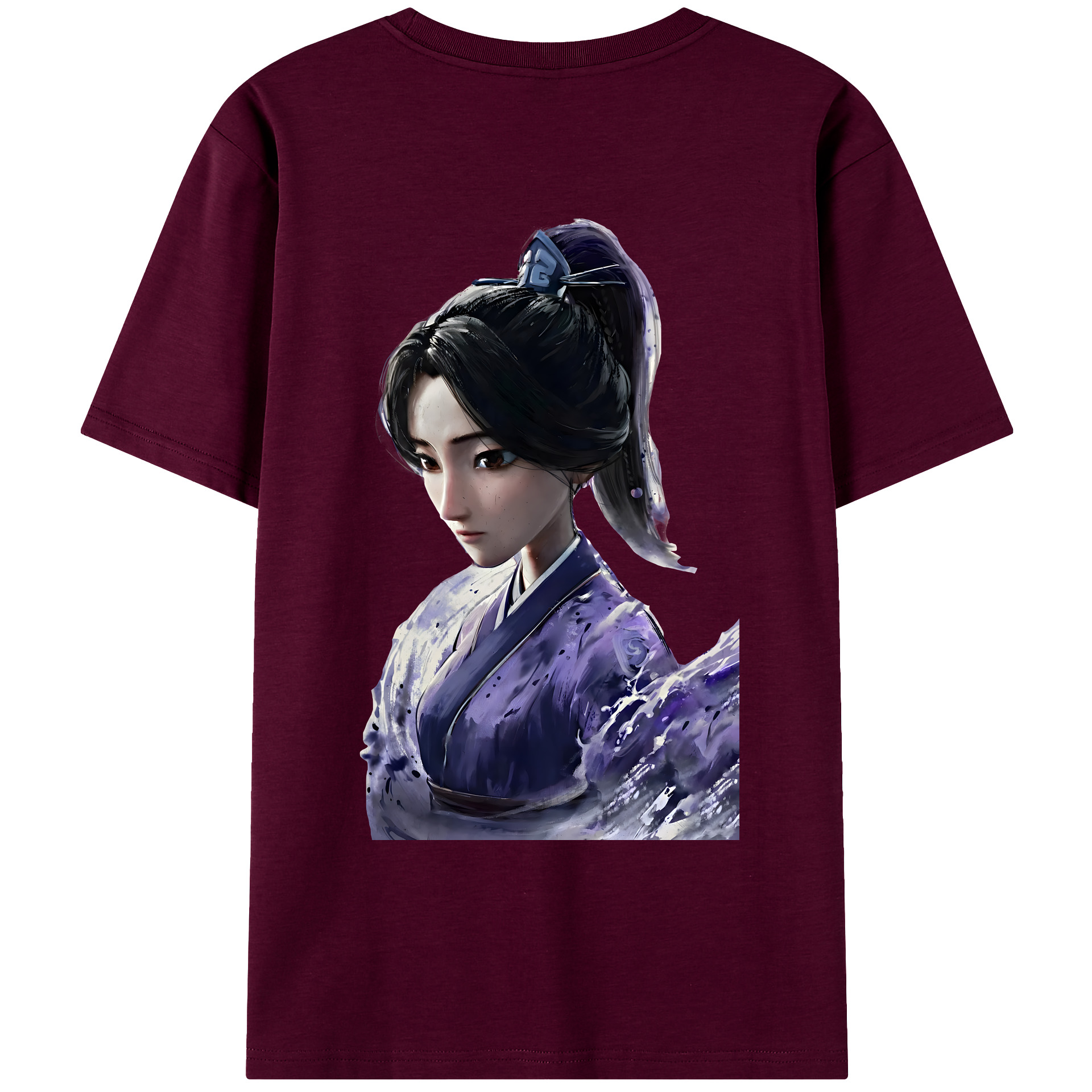 （画像用） Ne Zha 2 ナタ 魔童の大暴れ レディース半袖Tシャツ(バックプリント)